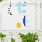 Grieks ontwerp Voeg gewoon tekst toe Theedoek (Gevouwen)