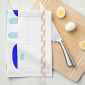 Grieks ontwerp Voeg gewoon tekst toe Theedoek (Quarter Fold)