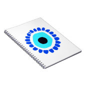 Grieks oog beschermt tegen het symbool voor booshe notitieboek (Rechterzijde)