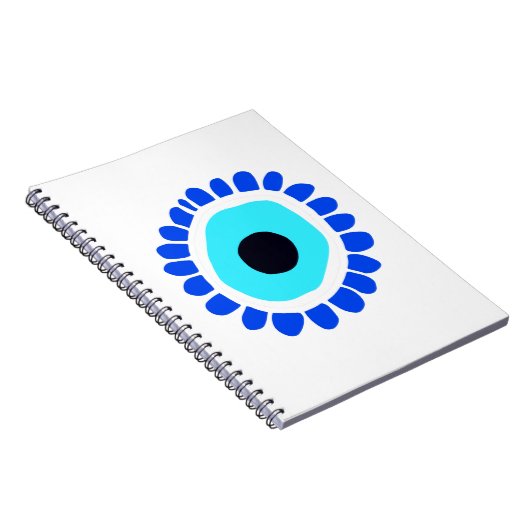 Grieks oog beschermt tegen het symbool voor booshe notitieboek (Rechterzijde)