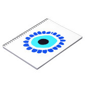 Grieks oog beschermt tegen het symbool voor booshe notitieboek (Linkerzijde)