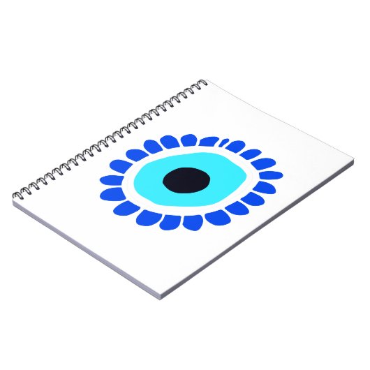 Grieks oog beschermt tegen het symbool voor booshe notitieboek (Linkerzijde)