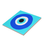 Grieks Oog Blauw Wit Lucky Charm Tegeltje (Zijkant)