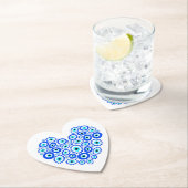 Grieks oog liefde hart kartonnen onderzetters (Insitu)