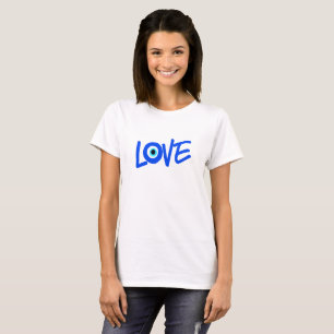 Grieks Oog LIEFDE Print T-shirt