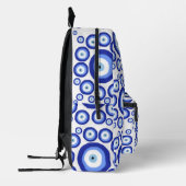 Grieks oog Succes Symbool Patroon Naam Bedrukte Rugzak (Links)