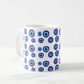Grieks Oogpatroon Koffiemok (Voorkant links)