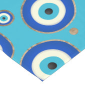 Grieks Oogpatroon met gouden accenten Korte Tafelloper (Hoek)