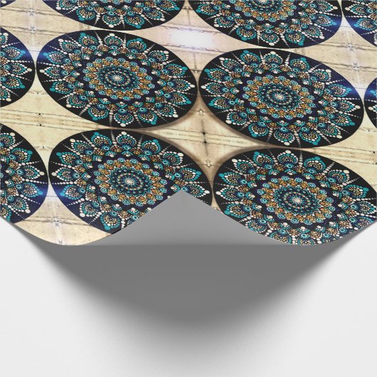 Grieks oogverdampingspapier cadeaupapier (Hoek)