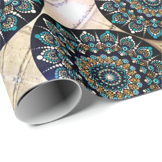 Grieks oogverdampingspapier cadeaupapier (Rol Hoek)