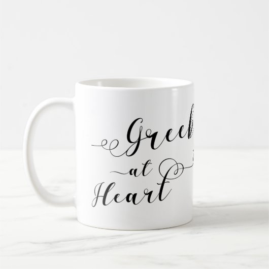 Grieks op de Mok van het hart, Griekenland (Links)