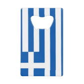 Grieks opener flesfles voor roestvrij staal creditkaart flessenopener (Voorkant)