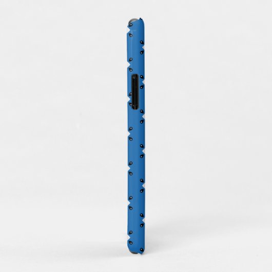 Grieks Oraal Oraal Patroon Blauw Wit Case-Mate iPhone Case (Achterkant/rechts)