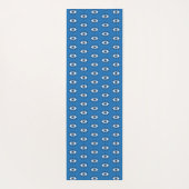 Grieks Oraal Oraal Patroon Blauw Wit Yogamat (Achterkant)