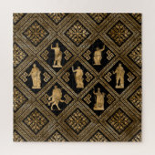 Grieks ornament en Meander Key Legpuzzel (Verticaal)