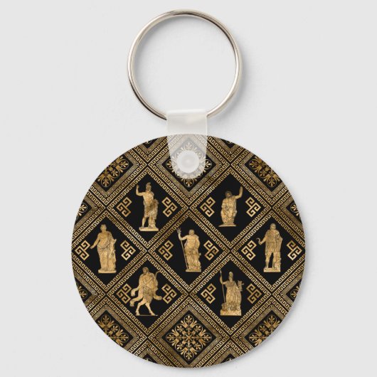Grieks ornament en Meander Key Sleutelhanger (Voorkant)
