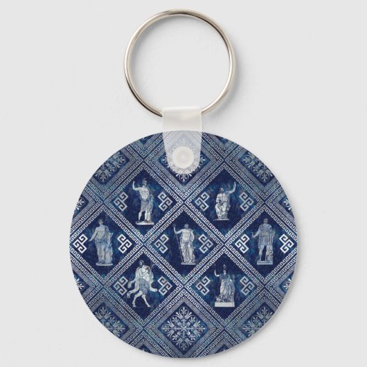 Grieks ornament en Meander Key Sleutelhanger (Voorkant)