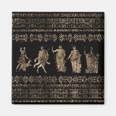 Grieks ornament van de Diersteden en de Meander Magneet (Voorkant)