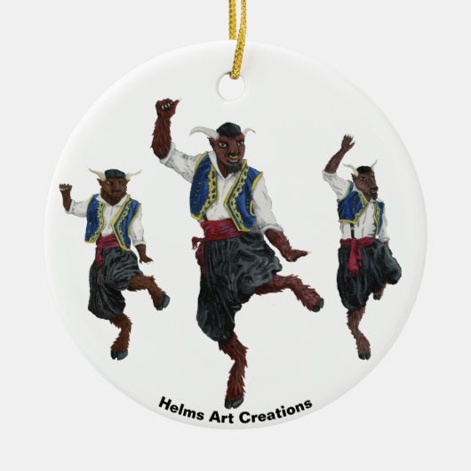 Grieks Ornament van de minotauriërs van de Dans (Voorkant)