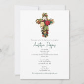 Grieks orthodox doop doop kruis jongen meisje kaart (Voorkant)