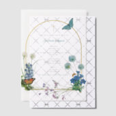 Grieks-orthodox doopdoop Jongen Wildbloem Vellum Uitnodigingen (Offset (Uitnodiging))