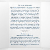 Grieks-orthodox drievoudig trouwprogramma drieluik aankondiging (Binnenkant midden)