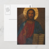  GRIEKS ORTHODOX ICON BRIEFKAART (Voorkant / Achterkant)