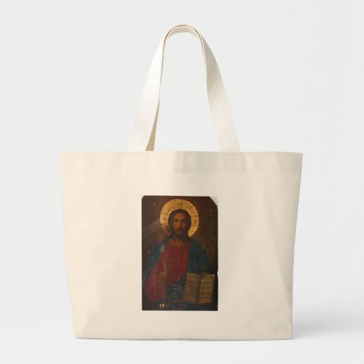  GRIEKS ORTHODOX ICON GROTE TOTE BAG (Voorkant)