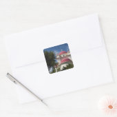 Grieks-orthodox klooster vierkante sticker (Envelop)