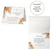 Grieks Orthodox Memorial Dank u kaart