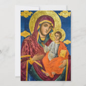 Grieks-orthodoxe baptisme Christening Cross Greene Kaart (Achterkant)