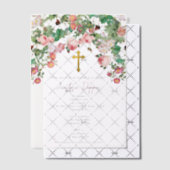 Grieks-orthodoxe Christening Baptisme Girl Vellum Uitnodigingen (Offset (Uitnodiging))