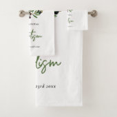 Grieks-orthodoxe Christening Baptisme Olijfgroen Bad Handdoek (Insitu)