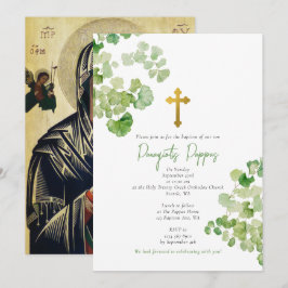 Grieks-orthodoxe doop groen kaart