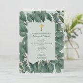 Grieks-orthodoxe doop groen kaart (Staand voorkant)