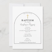 Grieks-orthodoxe doop moderne boog kaart (Voorkant)