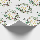 Grieks Orthodoxe dyngans sms'en Olijfbijkantoren Cadeaupapier (Hoek)