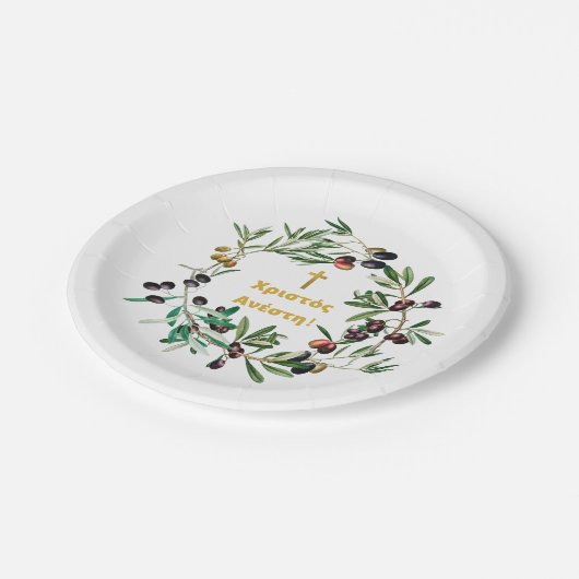 Grieks Orthodoxe dyngans sms'en Olijfbijkantoren Papieren Bordje (Gekanteld)