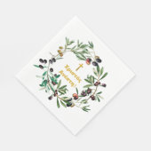 Grieks Orthodoxe dyngans sms'en Olijfbijkantoren Servet (Hoek)