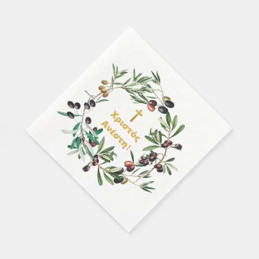 Grieks Orthodoxe dyngans sms'en Olijfbijkantoren Servet (Hoek)