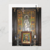 Grieks-orthodoxe godsdienstige icoon van een Sint Briefkaart (Voorkant / Achterkant)