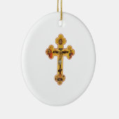 Grieks-orthodoxe Jezus Christus Kruis Keramisch Ornament (Rechts)