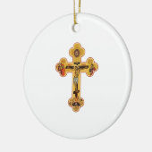 Grieks-orthodoxe Jezus Christus Kruis Keramisch Ornament (Links)