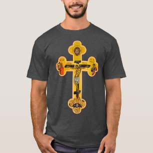 Grieks-orthodoxe Jezus Christus kruispictogram T-shirt