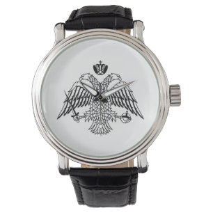 Grieks-orthodoxe kerkvlag Mount Athos religieus Horloge
