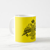 Grieks-orthodoxe kerkvlag Mount Athos religieus Koffiemok (Voorkant links)