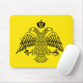 Grieks-orthodoxe kerkvlag Mount Athos religieus Muismat (Met muis)