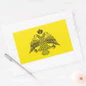 Grieks-orthodoxe kerkvlag Mount Athos religieus Rechthoekige Sticker (Envelop)