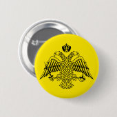 Grieks-orthodoxe kerkvlag Mount Athos religieus Ronde Button 5,7 Cm (Voorkant /achterkant)