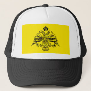 Grieks-orthodoxe kerkvlag Mount Athos religieus Trucker Pet